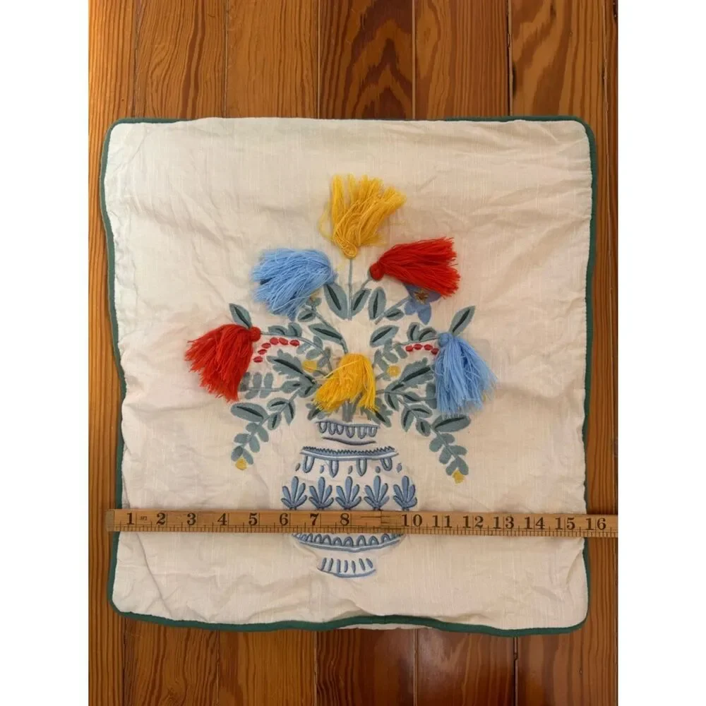 Rifle Paper Co Vase Study No. 5 Embroidered Pillow Sham